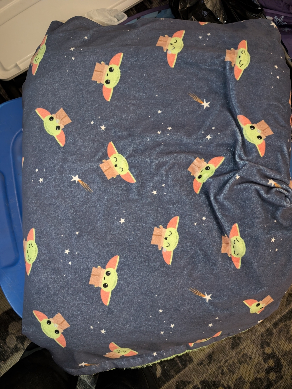 Grogu/ Baby Yoda Custom Minky Blanket